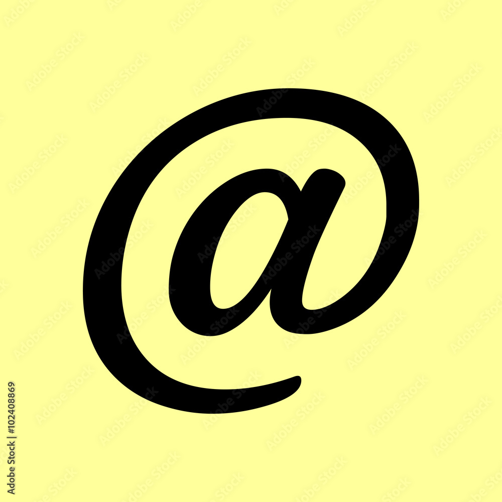 Mail sign. Flat style icon Mail sign. Flat style icon