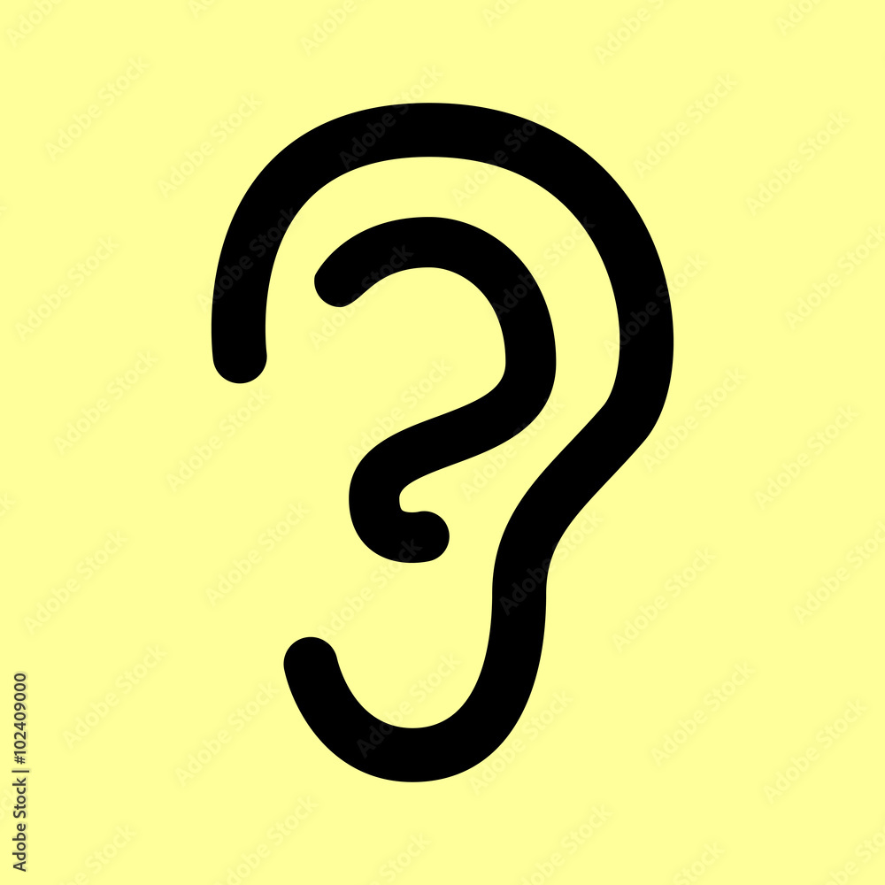 Human ear sign Human ear sign