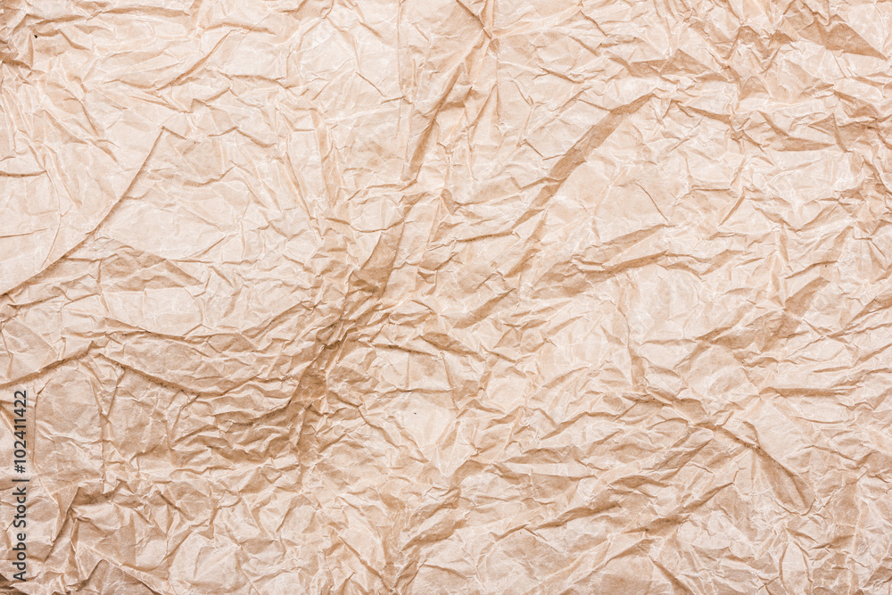 Old blank brown crumpled paper. Old blank brown crumpled paper.