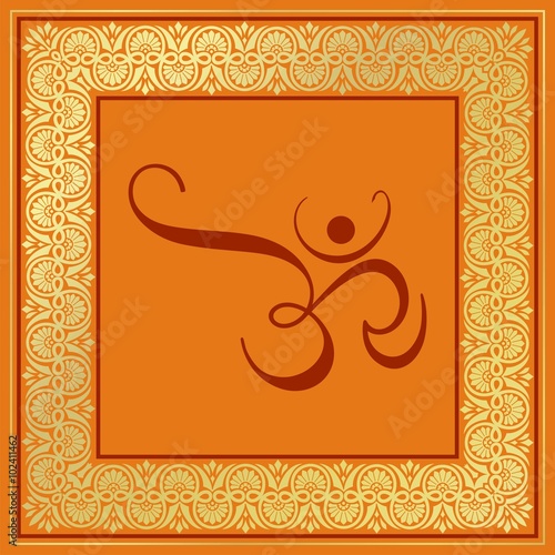 aum syllable, paisley design , Hinduism , India