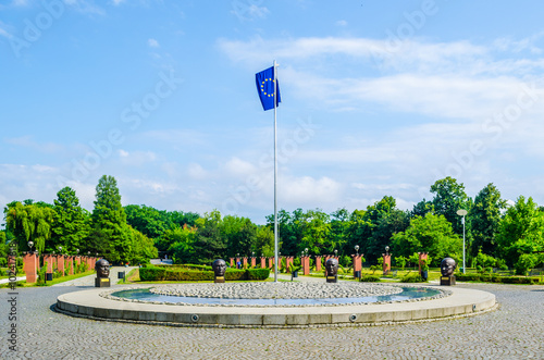 EU monument in Herastrau park from Bucharest - Romania