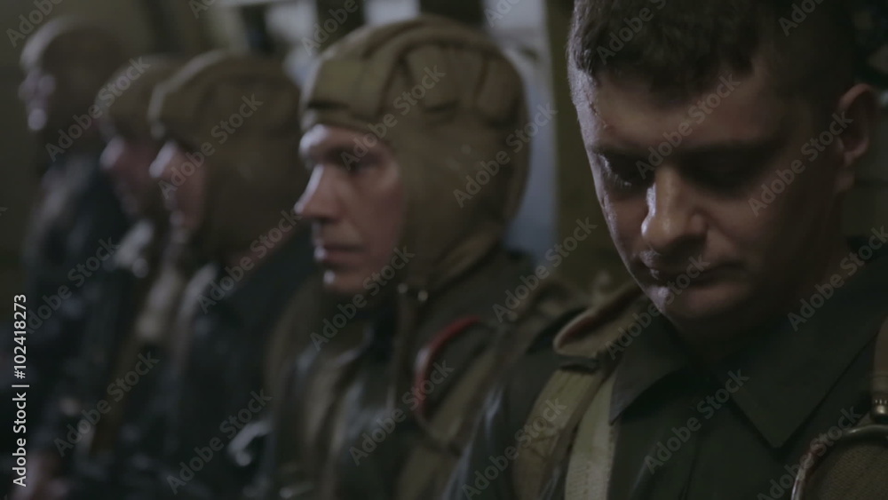 Soviet landing party is preparing for the landing. World war II. The reconstruction of the battle . The Soviet soldiers against the Nazi invaders
Soviet landing party is preparing for the landing. World war II. The reconstruction of the battle . The Soviet soldiers against the Nazi invaders