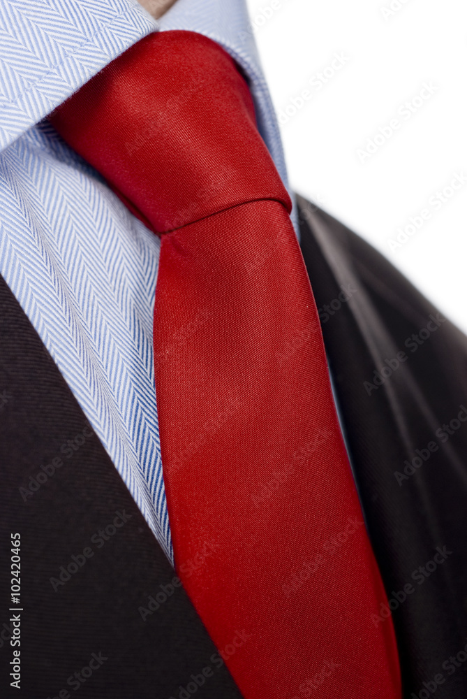 Close up of classic business necktie