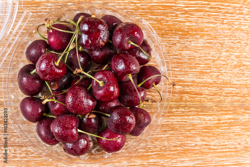 cherry on table cherry on table