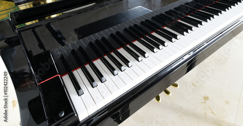 Brand new baby grand piano and keyboard