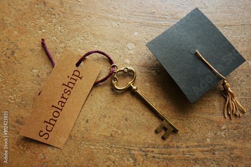 Scholarship key and cap