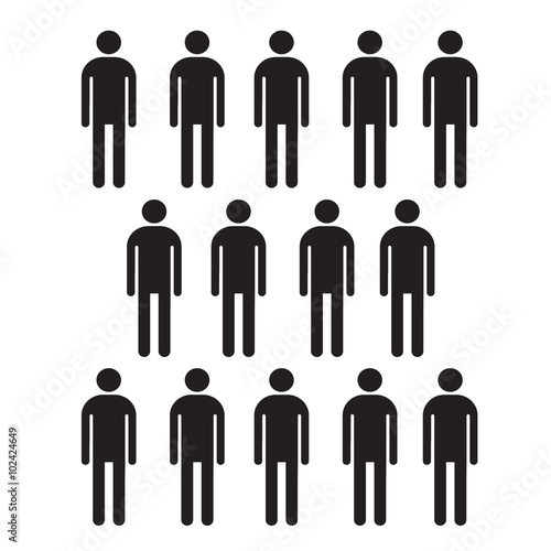 Population People Icon Illustration design