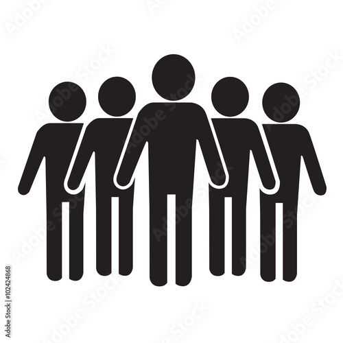 Population People Icon Illustration design