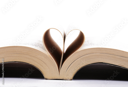 a book heart