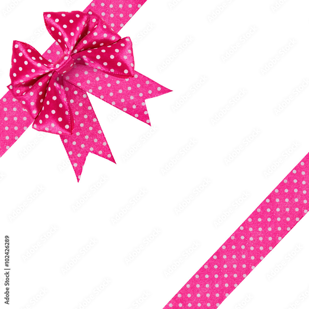 isolated image of a red bow on a white background close-up isolated image of a red bow on a white background close-up