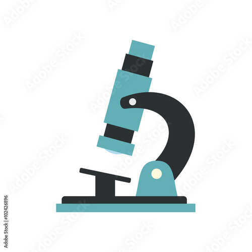 Microscope modern flat icon