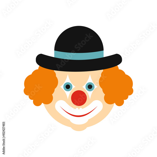 Clown flat icon 