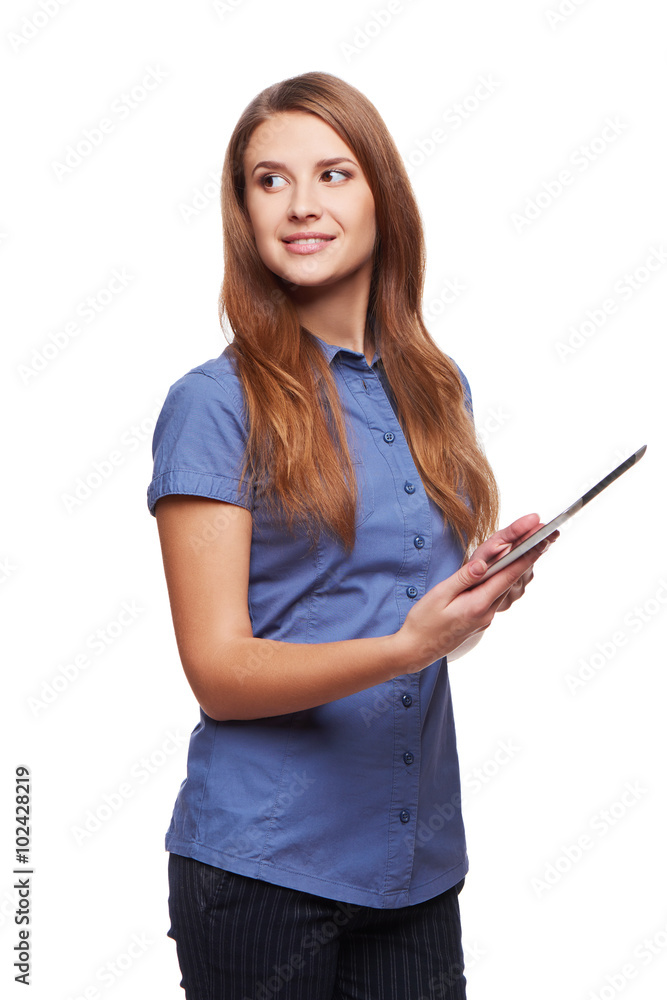 Business woman using digital tablet computer PC Business woman using digital tablet computer PC