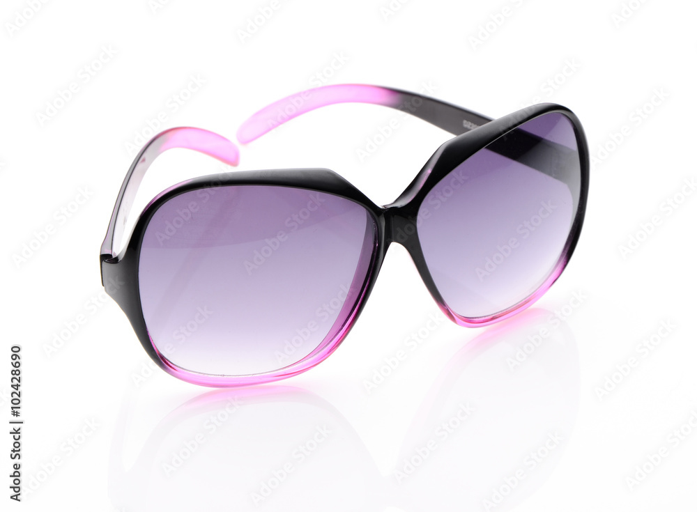 Sunglasses on white background