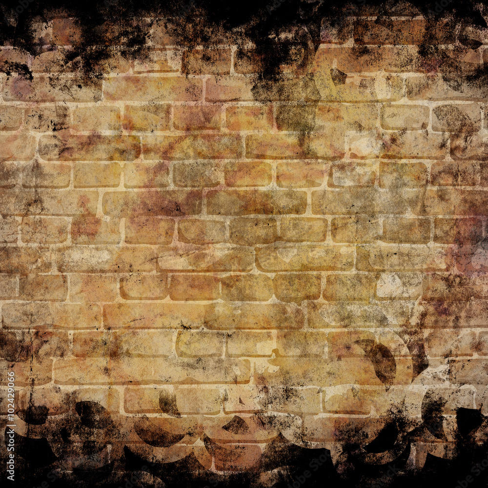 Vector Brick Wall Texture Illustration Brick Wall Pattern Stock