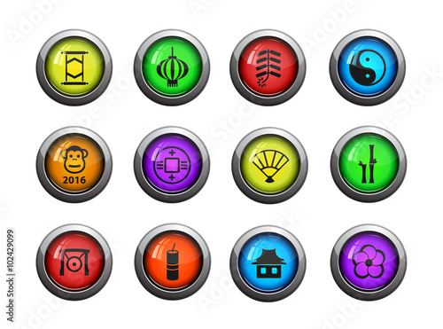Chinese New Year simply icons