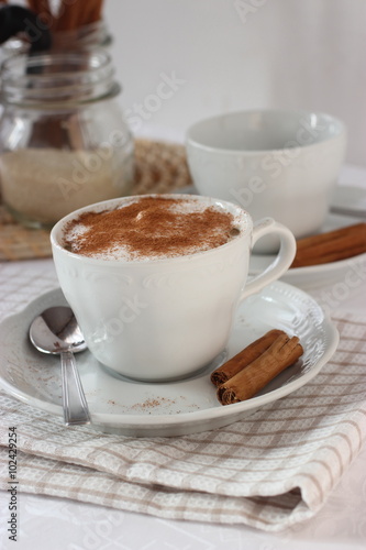 Tazza di caff   alla cannella