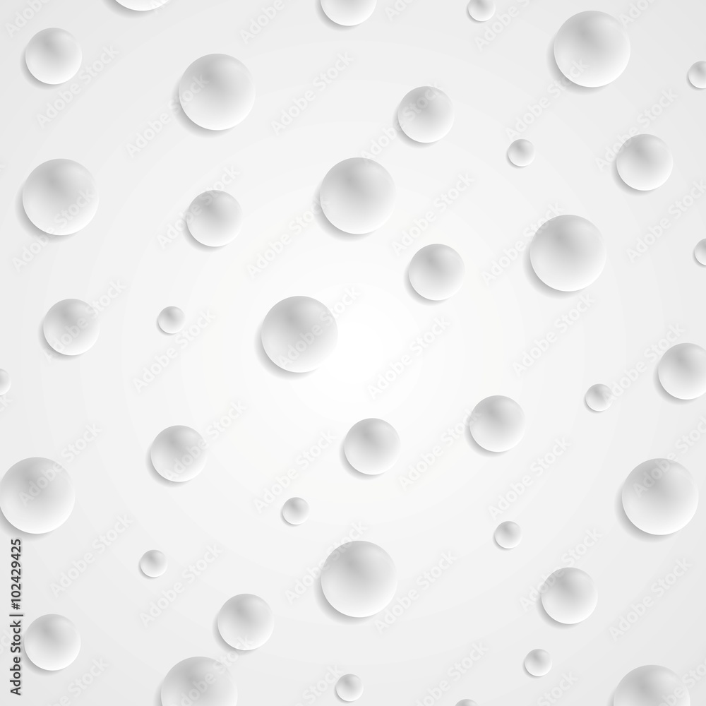 Abstract light grey circle balls background