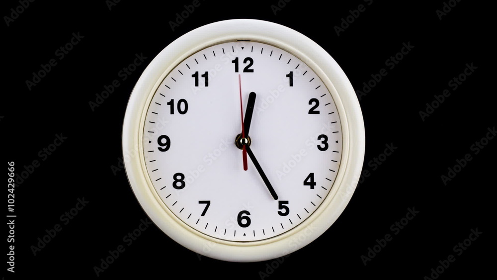 Clock isolated on black Clock isolated on black