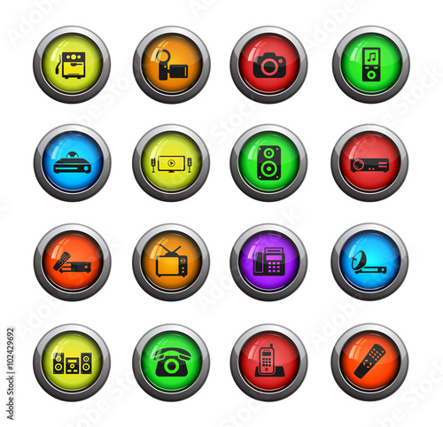 Home applicances simply icons
