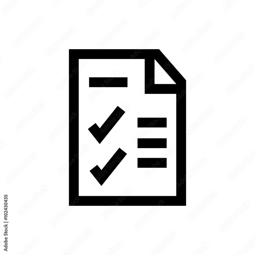 Brief line icon. Brief line icon.