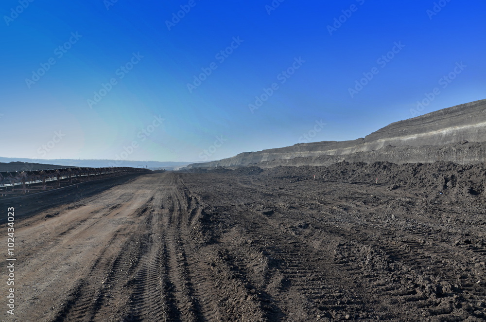 Coal mining landscape