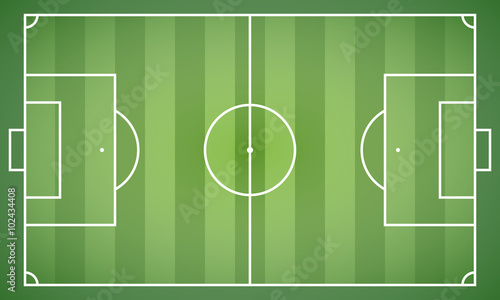 Fußballfeld - Vektorgrafik