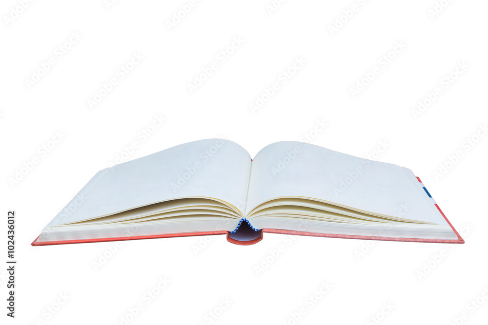 Open book isolated on white background. This picture has clipping path for easy to use.