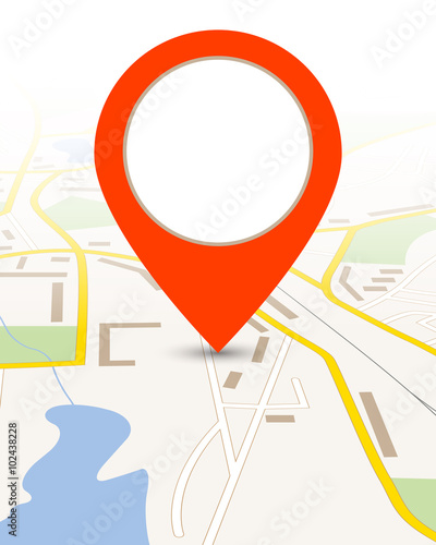 Map background with pin pointer