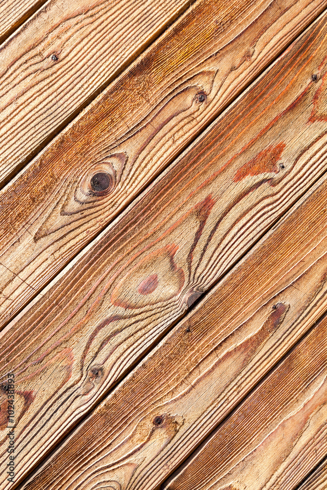 Fototapeta premium Wooden boards with natural patterns as background