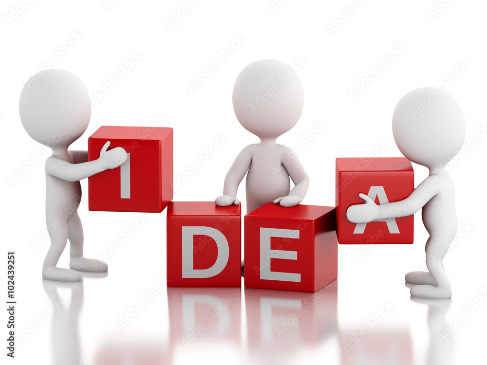 3d white business people. Team concept 3d white business people. Team concept