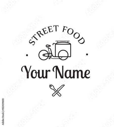 Logo, food truck, Restaurant, Snack, vecteur