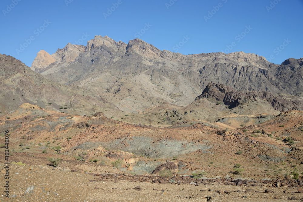 Landscape at Al Mahbab, Oman Landscape at Al Mahbab, Oman