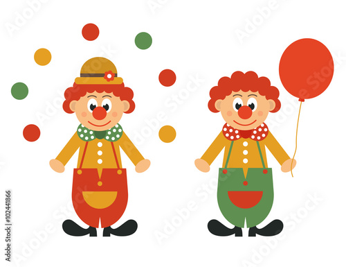 clown and balls set