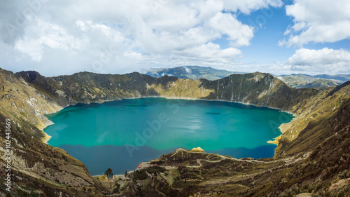 Quilatoa Lake in Ecuador