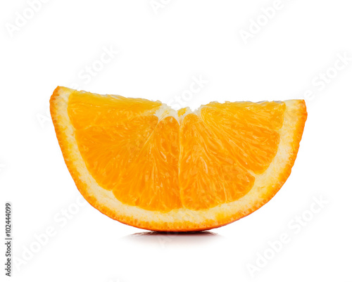 orange fruit on white background, fresh and juicy