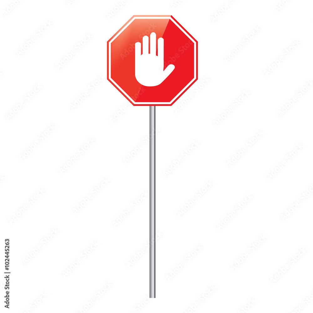 Stop sign vector