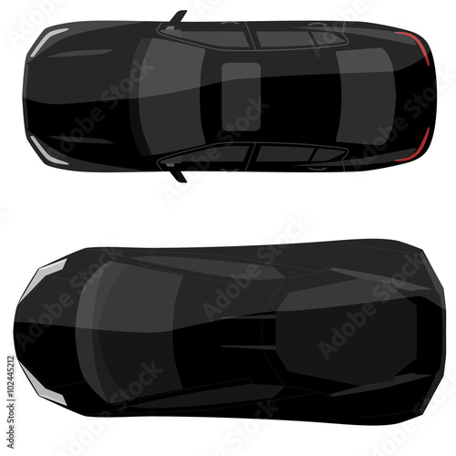 Two black cars