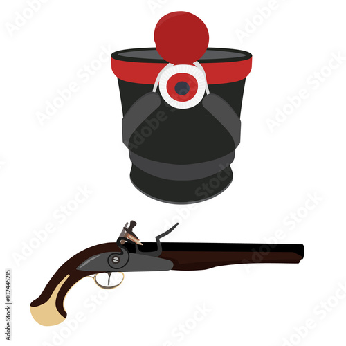 Shako and musket