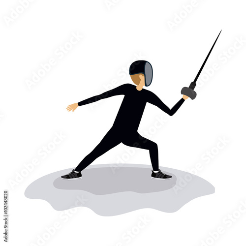 fencing sport design 
