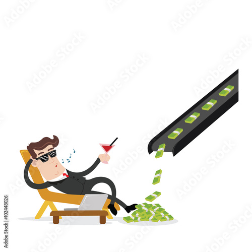 Businessman and passive income