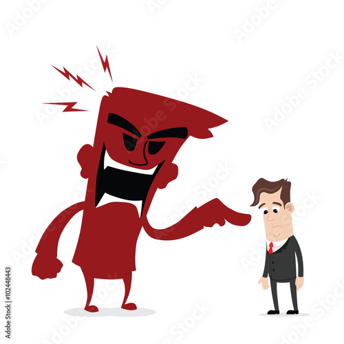 Scolded by boss