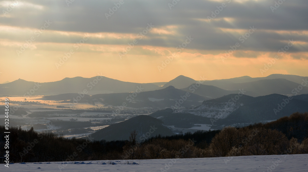 Mountains Ceske Stredohori