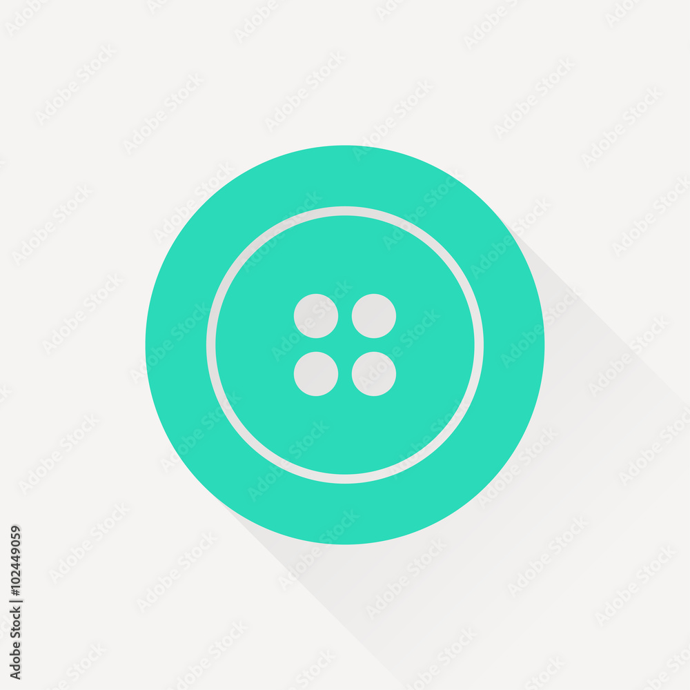 sewing button vector icon