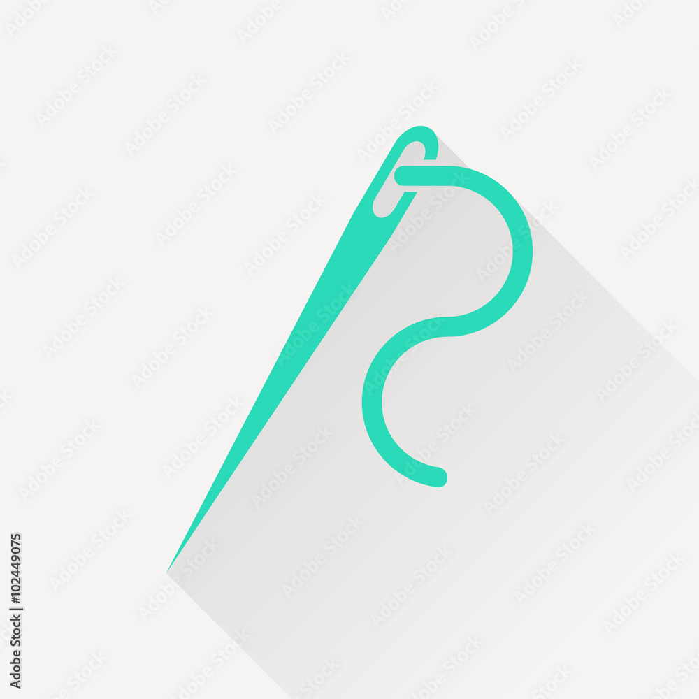 Needle and thread vector icon Needle and thread vector icon