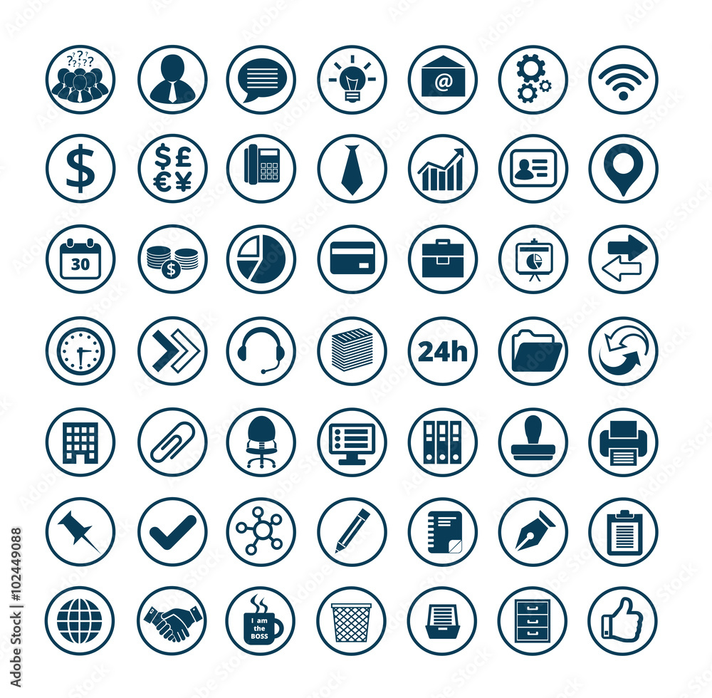 Business icons set Business icons set