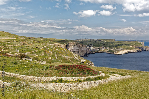 Gozo Coast view of Xlendi near Azur Window photo