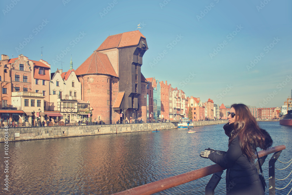 tourist in Gdansk, Poland