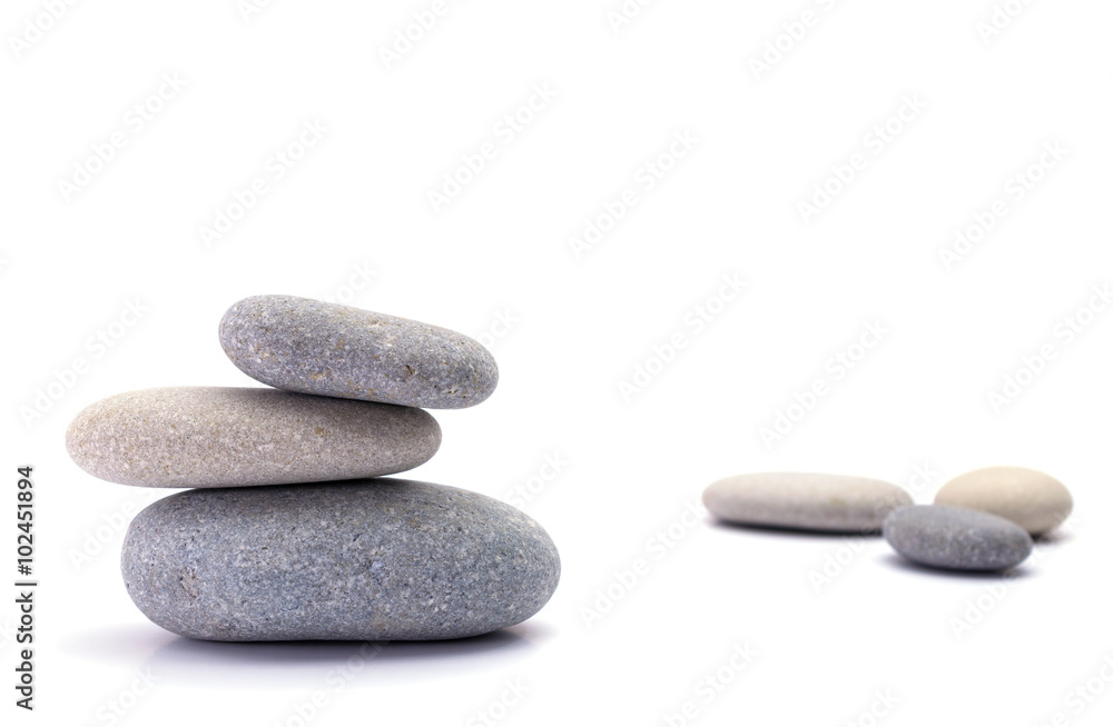 Spa stones isolated on white background Spa stones isolated on white background