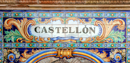 Foto Castellón, mosaico de azulejos